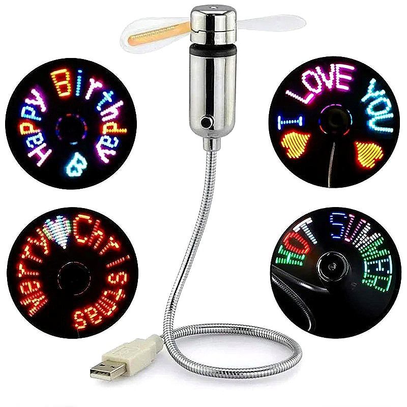 Electronics And Gadgets Ce - Kipas Pesan LED USB Portabel, Kipas