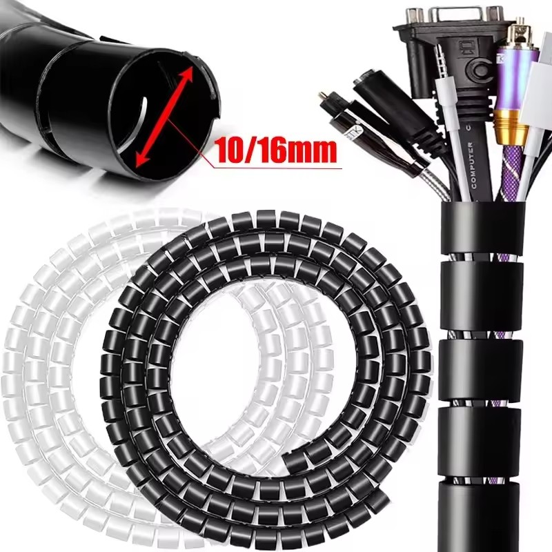 Cable Organizer - Penutup Kabel Spiral 2M untuk Manajemen