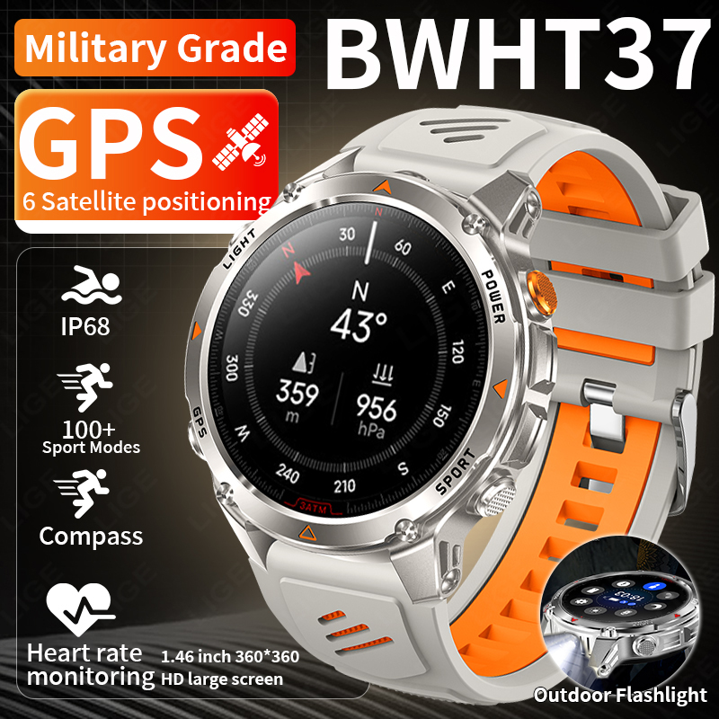 Smart Watch - LIGE Jam Tangan Pintar GPS Tangguh