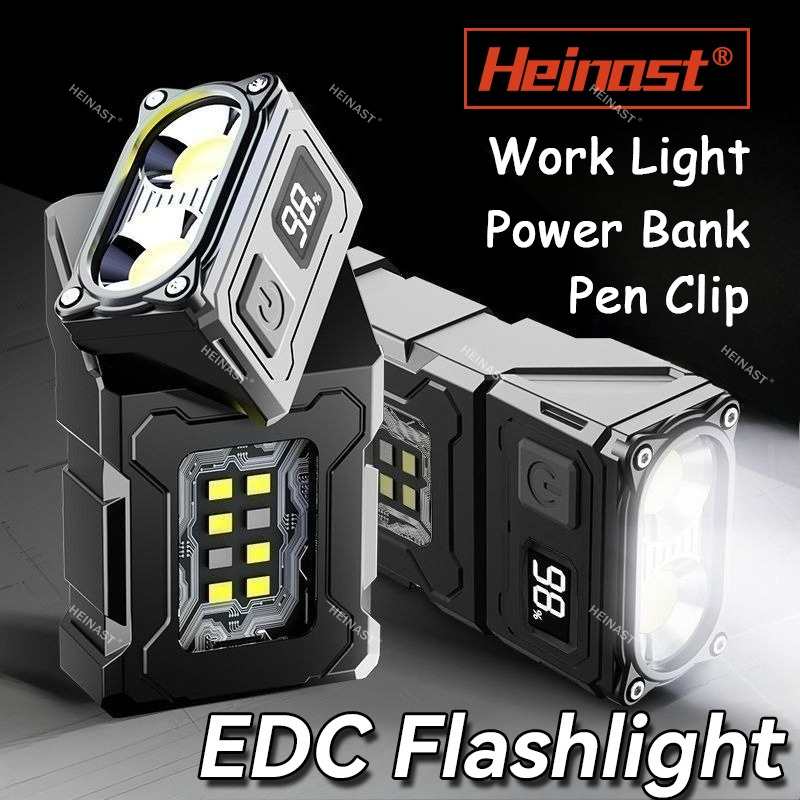 Power Bank - Lampu Senter Magnetik Lampu Kerja Senter