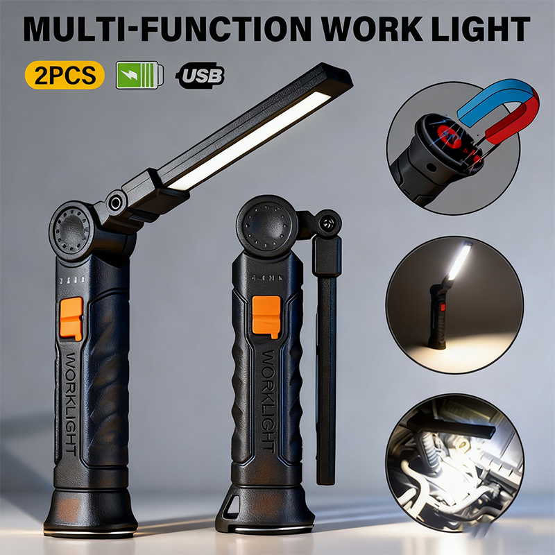 Senter LED COB Portabel Lampu  - Power Bank ulasan dan harga