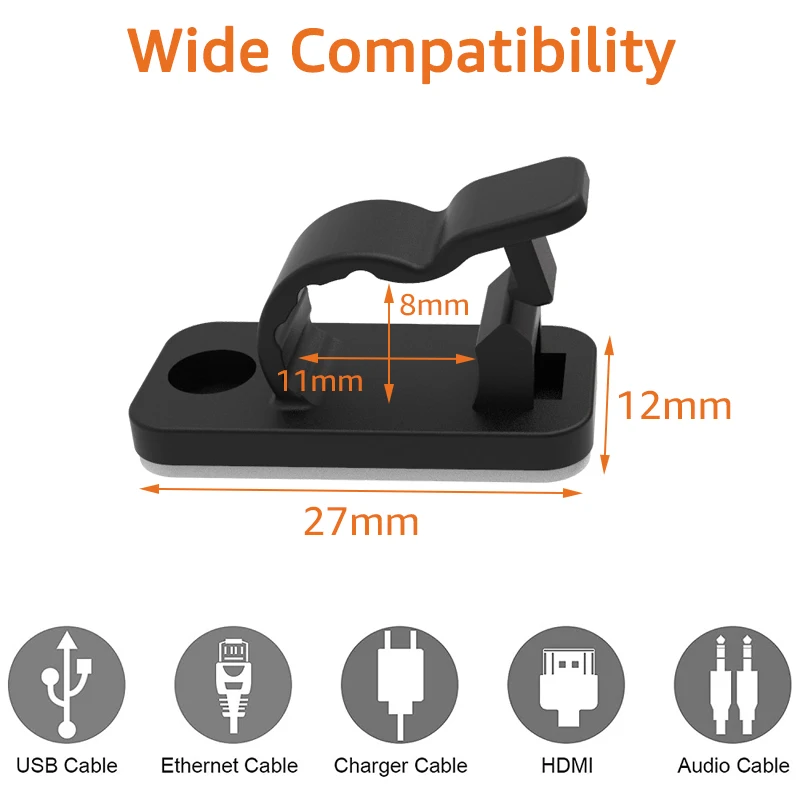 10/50 buah Klip Pengatur Kabel - Usb Charger ulasan dan harga