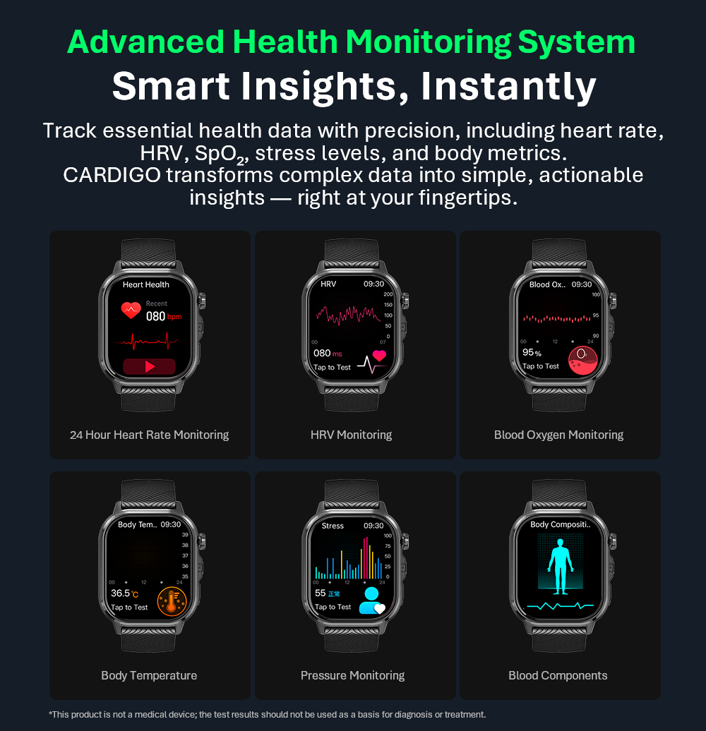 Jam Tangan Pintar VALDUS CARDI - Smart Watch ulasan dan harga