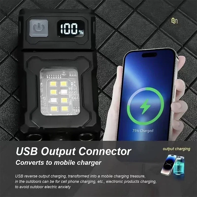 Lampu Senter Magnetik Lampu Ke - Power Bank ulasan dan harga